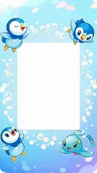 Manaphy & Piplup (backdrop)