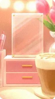 Pink Desk Frame (backdrop)