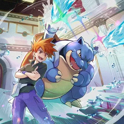 Blue & Blastoise (playmat)