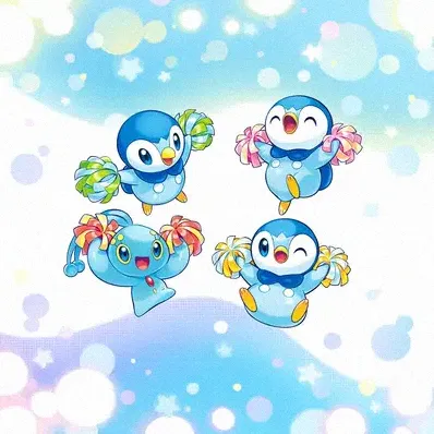 Manaphy & Piplup (playmat)
